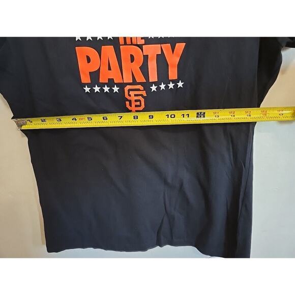 Nike San Francisco Giants Black Orange Medium Join the Party T Shirt Slim Fit L - Picture 8 of 12